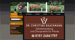 Desktop Screenshot of dr-christine-baackmann.de
