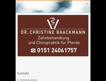 Tablet Screenshot of dr-christine-baackmann.de